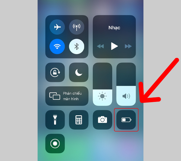 Tắt trực tiếp từ thanh thông báo