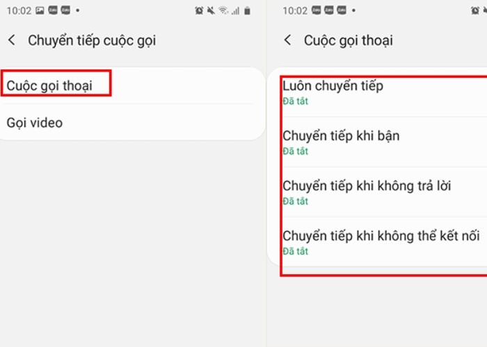 Bạn chỉ cần chọn "Cuộc gọi thoại"