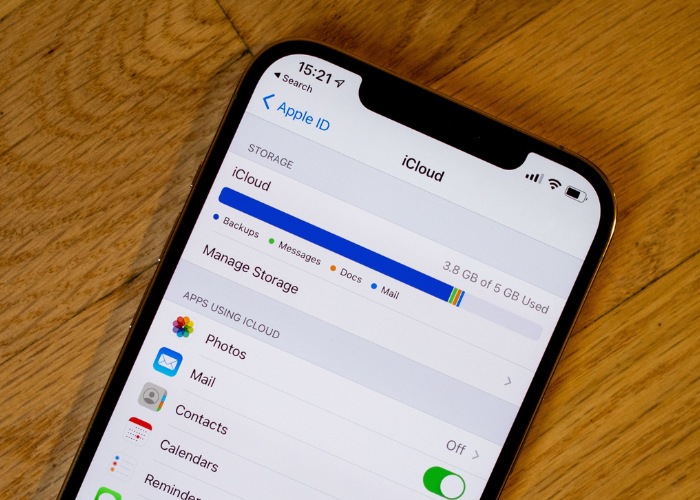 Thông báo không cho biết thông tin iCloud đầy