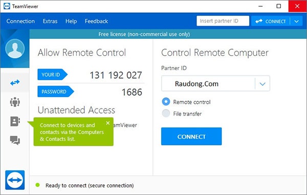 TeamViewer là ứng dụng điều khiển máy tính từ xa rất phổ biến hiện nay