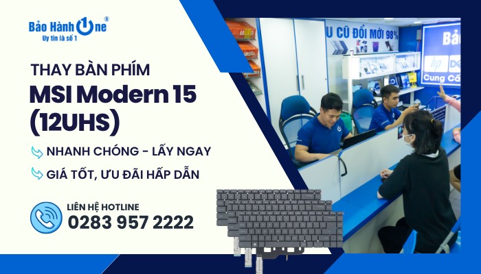 Thay Bàn Phím Laptop MSI Modern 15 (12UHS)
