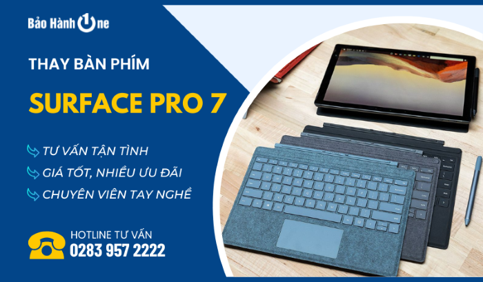 Thay Bàn Phím Laptop Surface Pro 7 tại Bảo Hành One
