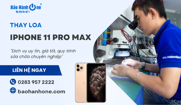 Thay loa iPhone 11 Pro Max tại Bảo Hành One