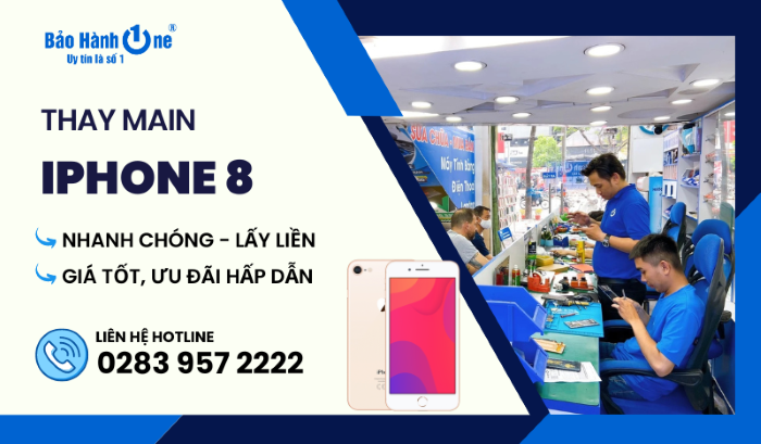 Thay main iPhone 8 tại Bảo Hành One