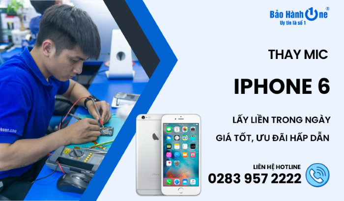 Thay mic iPhone 6 tại Bảo Hành one