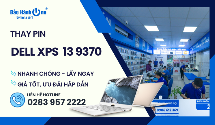 Thay pin Dell XPS 13 9370 tại Bảo Hành One