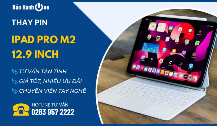 Thay pin iPad Pro M2 12.9 inch tại Bảo Hành One