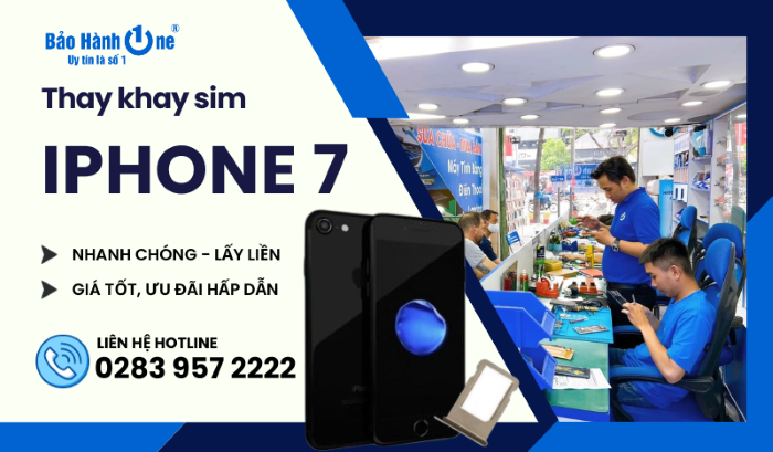 thay khay sim iPhone 7