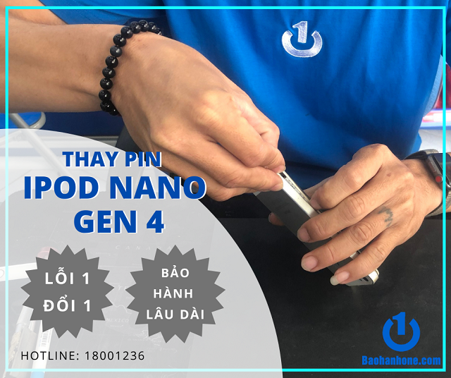 Cam kết thay pin iPod Nano Gen 4 giá rẻ tại