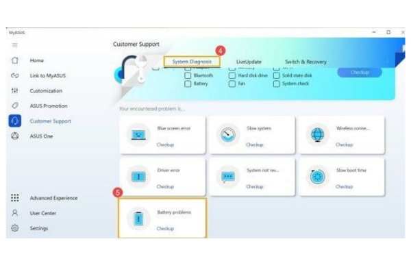 pin laptop asus không sạc được