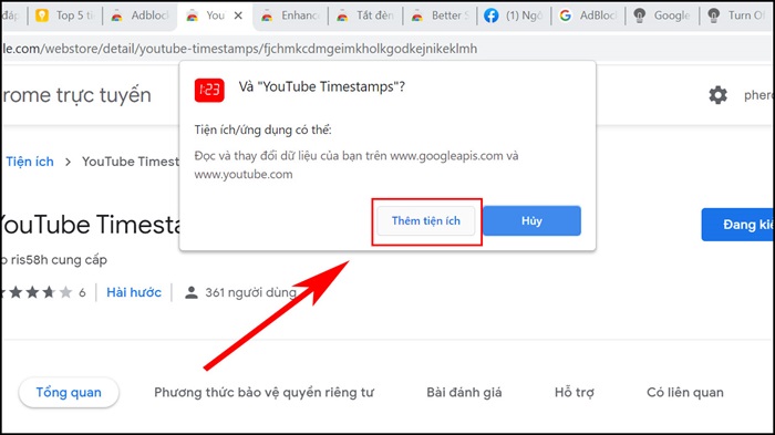 Tải video với các tiện ích mở rộng