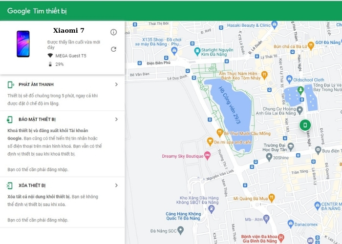 Quan sát bản đồ và tìm vị trí điện thoại