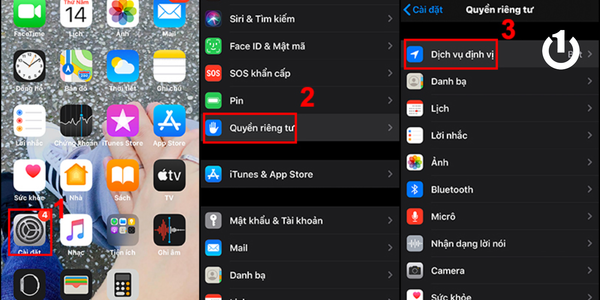 Vào Quyền riêng tư
