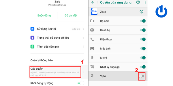 Cấp quyền vị trí trên Android