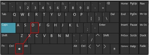 Windows + D