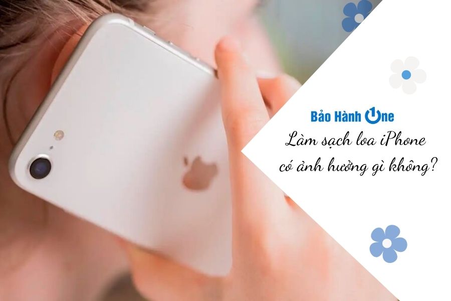 Làm sạch loa iPhone sai cách có thể gây hư