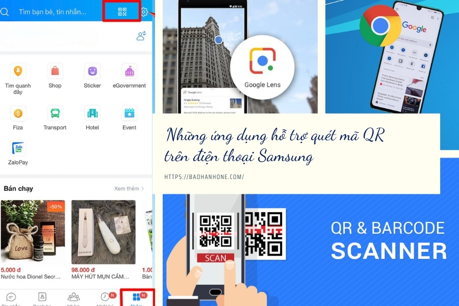 4 ứng dụng quét mã QR phổ biến trên điện