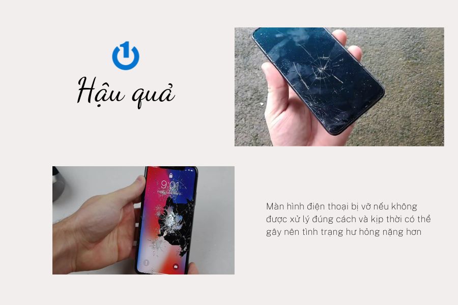 Hậu quả nếu không sử lý màn hình vỡ kịp