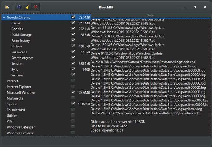 Ứng dụng BleachBit