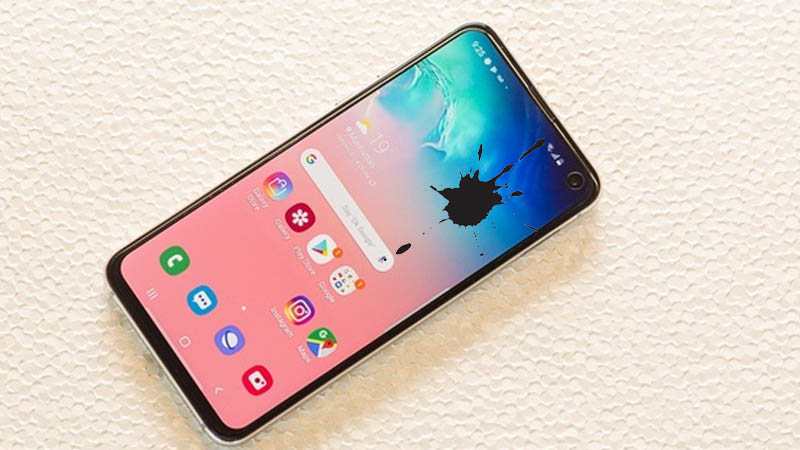 Vết loang mực là dấu hiệu cho thấy màn hình