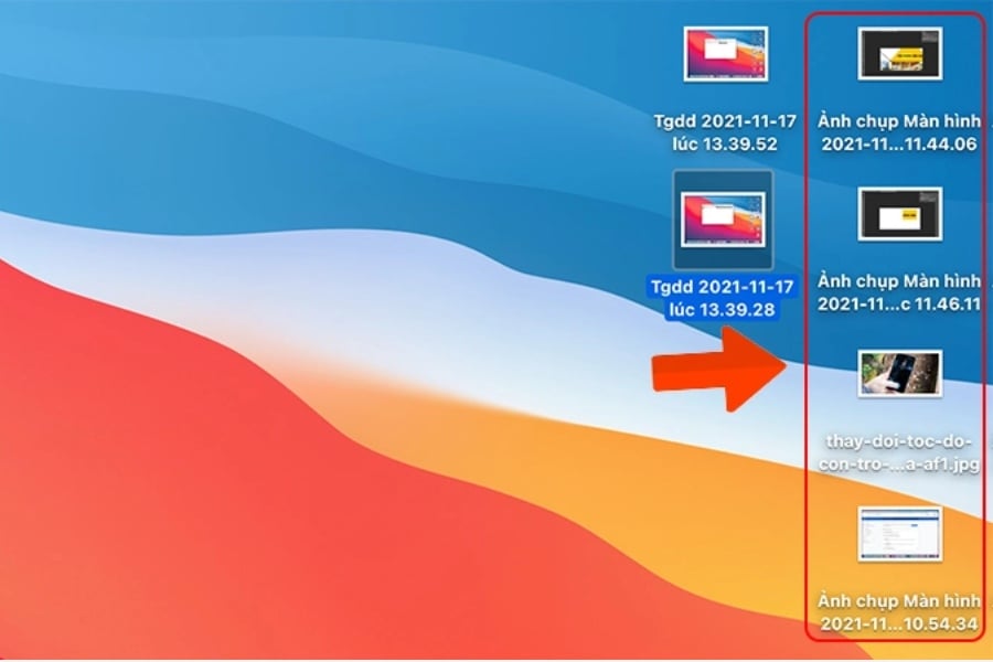 Vị trí lưu ảnh chụp màn hình MacBook