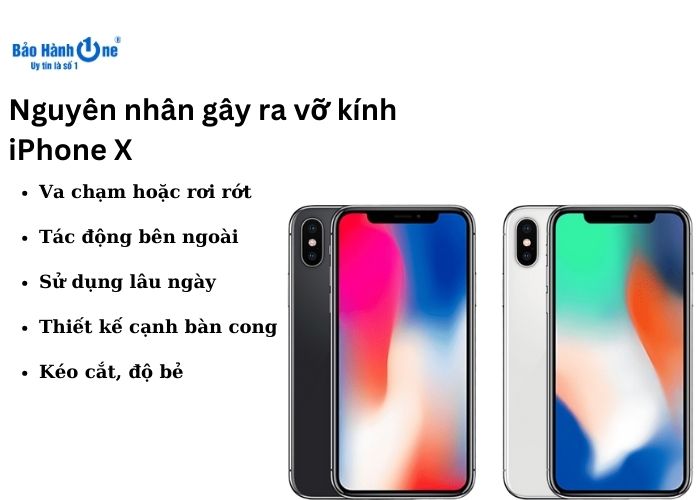 Những nguyên nhân khiến iPhone X vỡ kính