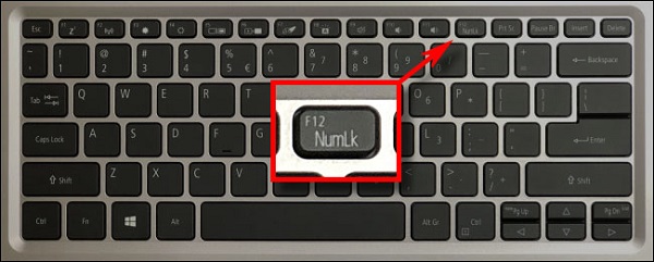Vô tình kích hoạt chức năng Numlock