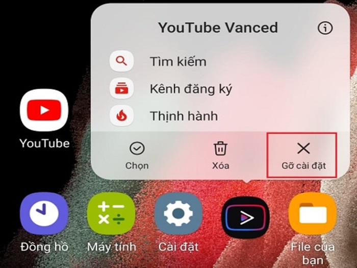 Xóa ứng dụng không sử dụng trên điện thoại Oppo