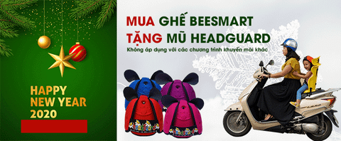 CHƯƠNG TRÌNH MUA GHẾ TẶNG MŨ BẢO VỆ CHO BÉ TỪ BEESMART