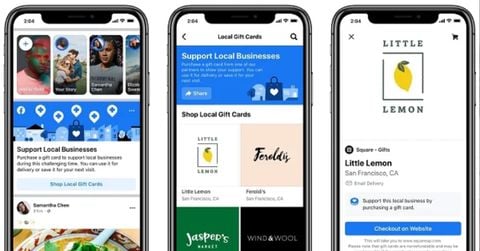 Facebook bổ sung tính năng Khám phá thẻ quà tặng hỗ trợ doanh nghiệp ảnh hưởng bởi Covid-19