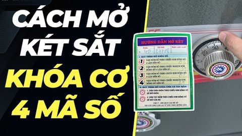 Hướng Dẫn Mở Két Sắt Việt Tiệp Khóa Cơ 4 Số & Lấy Lại Mã Số Nhanh