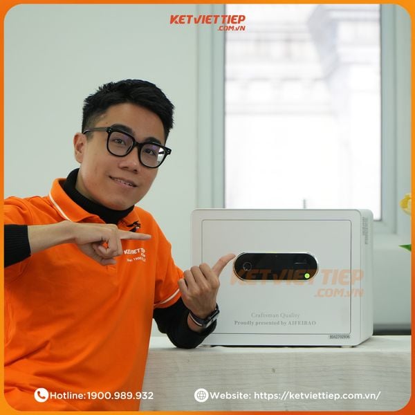 Két sắt mini thông minh Aifeibao KV316 vân tay điện tử