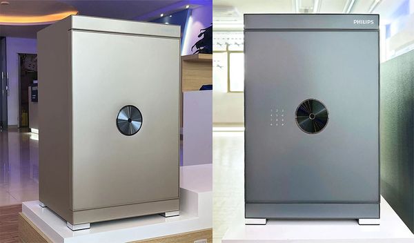 Két sắt thông minh Philips sbx602- thông minh 2 màu vàng cam và xanh xám