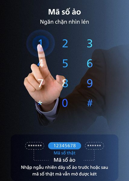 Tay nắm âm chìm Két sắt nhập khẩu Philips SBX602 –6CU