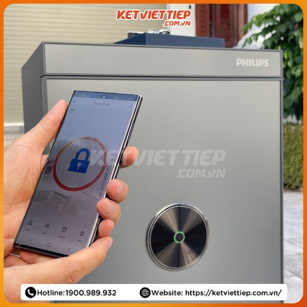 Tay nắm âm chìm Két sắt nhập khẩu Philips SBX602 –6CU