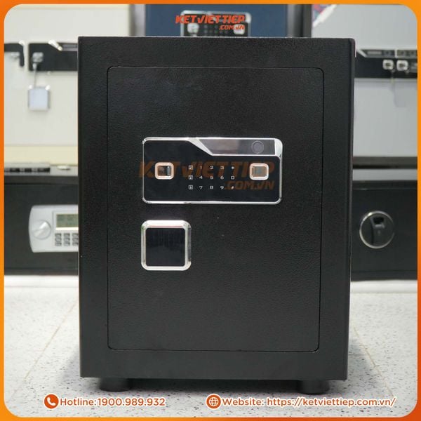 Két Sắt Việt Tiệp Vân Tay Điện tử KVTE60 Chống cháy, Báo Động về Điện Thoại