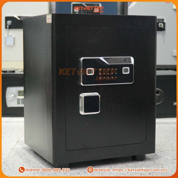 Két Sắt Việt Tiệp Vân Tay Điện tử KVTE60 Chống cháy, Báo Động về Điện Thoại