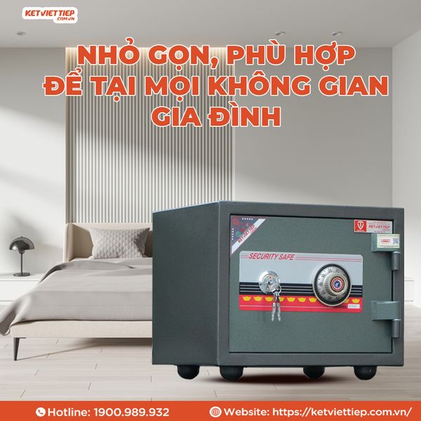 Két Sắt Việt Tiệp mini khóa cơ K255-NC chống cháy