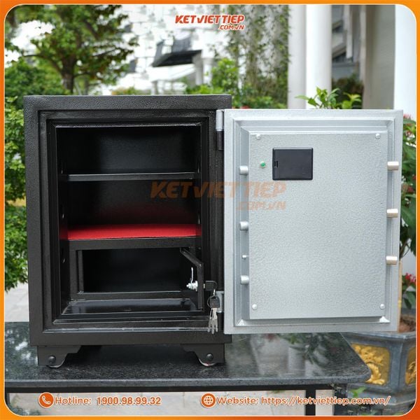 Bên trong Két Sắt Việt Tiệp Điện Tử Smart KVT101DT Báo Điện Thoại