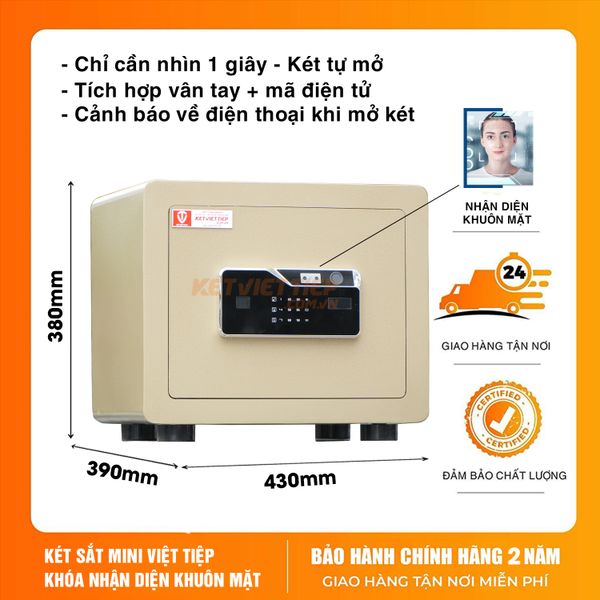 Két Sắt Việt Tiệp KVTSC42 khóa nhận diện khuôn mặt