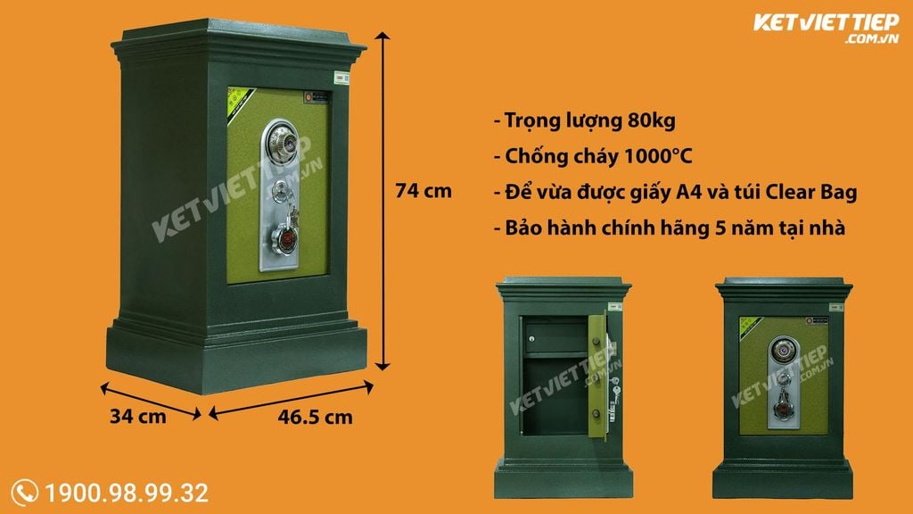 két sắt việt tiệp k35 khoá cơ 