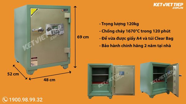 KÍCH THƯỚC KÉT SẮT ĐIỆN TỬ 