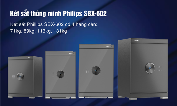 Két sắt thông minh Philips sbx-601 8cu