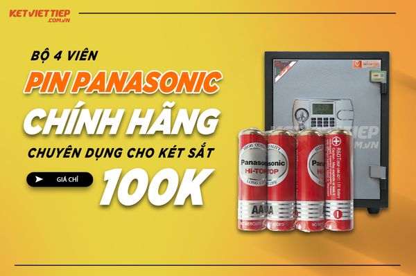 4 viên pin két sắt chính hãng giá rẻ cao cấp