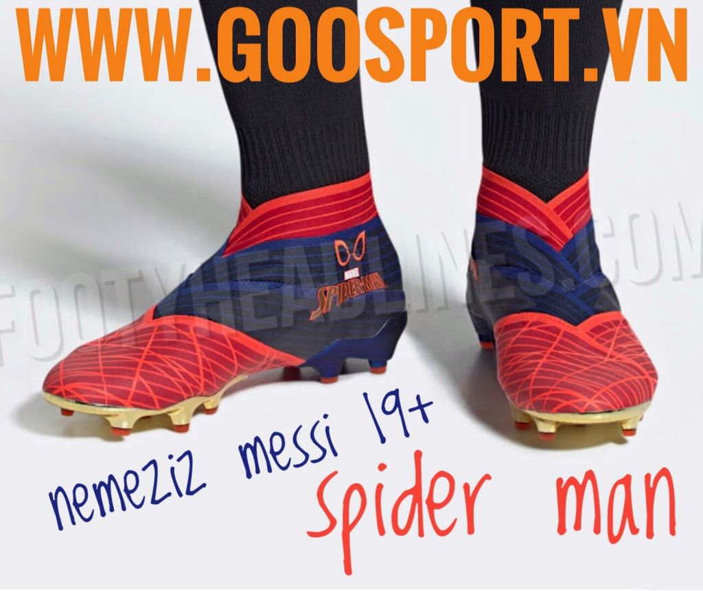 Phiên bản đặc biệt Adidas Nemeziz Messi 19+ 'Spider-Man' Người nhện hoành tráng