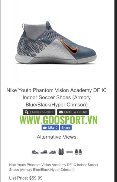 nike phantom vision ic