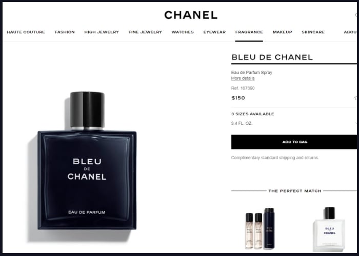 phân biệt nước hoa Bleu de Chanel thật giả
