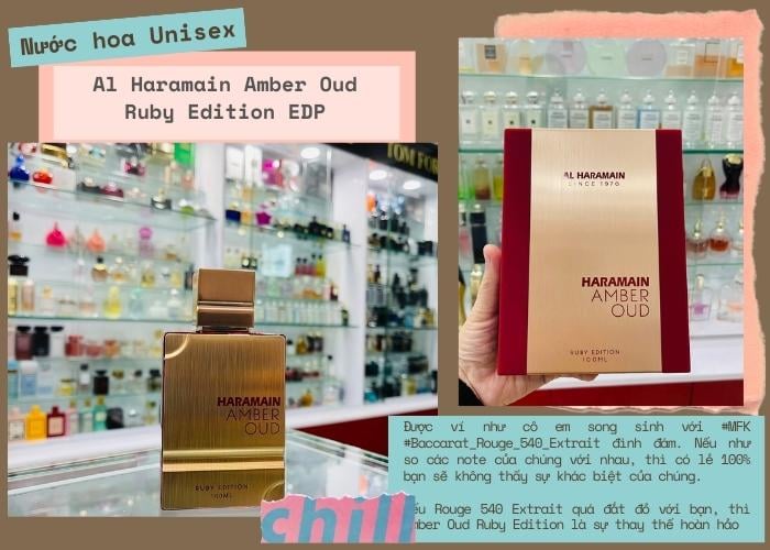 Mùi hương Al Haramain Amber Oud Ruby Edition EDP