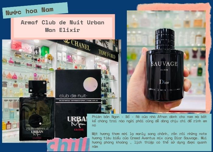 Mùi hương nước hoa Armaf Club de Nuit Urban Man Elixir