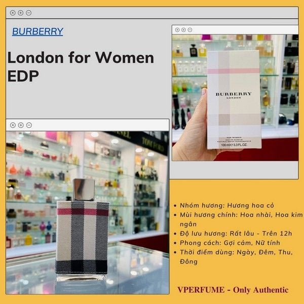 Nước hoa nữ Burberry London for Women EDP – Vperfume